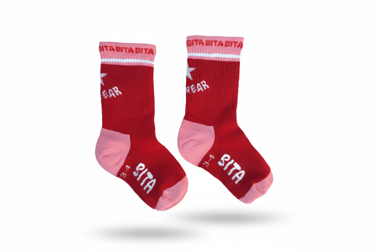 Calcetines Tinywear Rojo 🌠 - Bita Tinywear