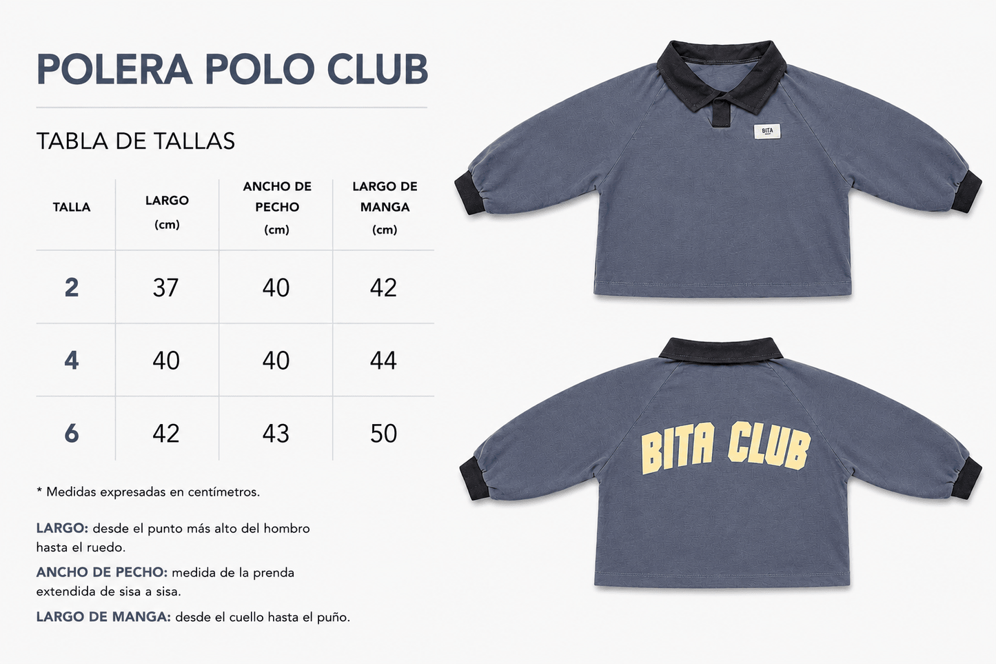 Polera Bita Club Polo - Bita Tinywear