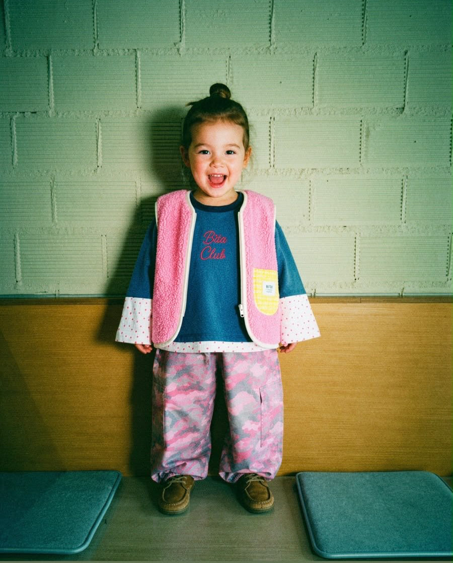 Bita Vest Reversible Rosa/Amarillo - Bita Tinywear