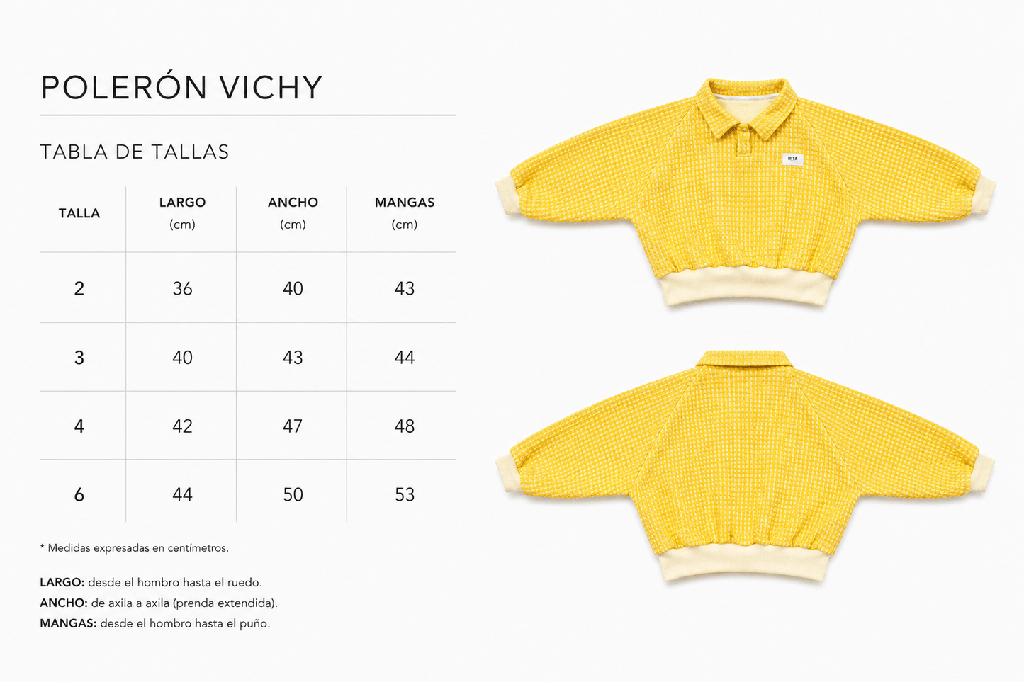 Club Vichy ⭐ Amarillo - Bita Tinywear