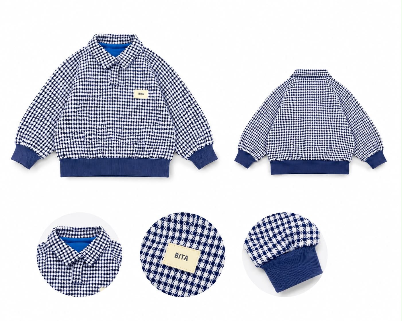 Club Vichy ⭐ Azul - Bita Tinywear