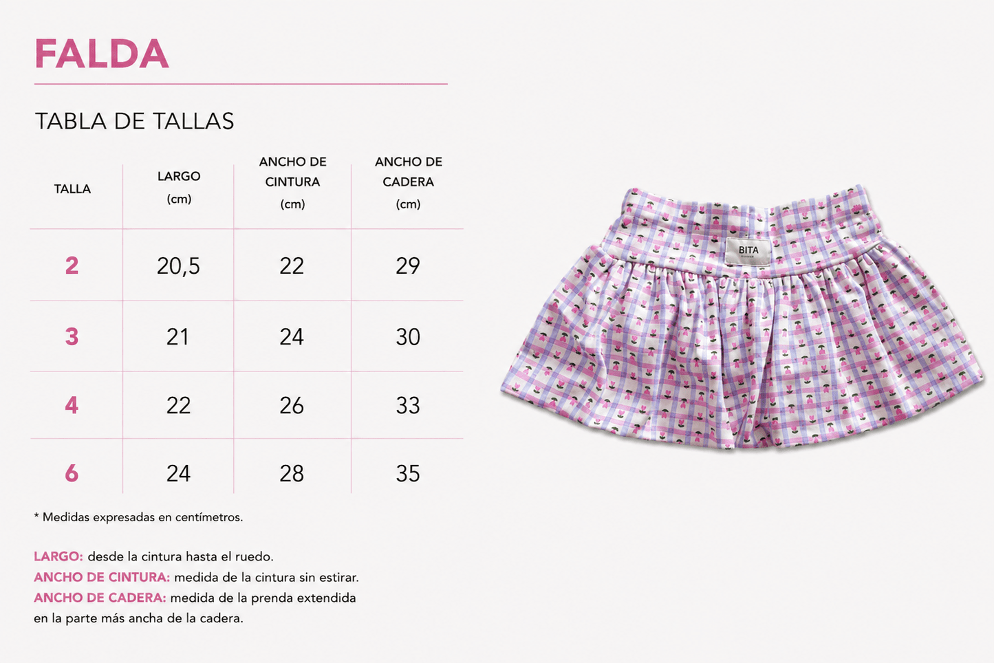 🌷 Falda Tiny Bloom - Bita Tinywear