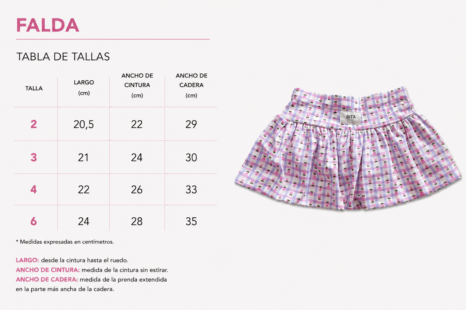 🌷 Falda Tiny Bloom - Bita Tinywear
