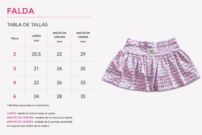 🌷 Falda Tiny Bloom - Bita Tinywear