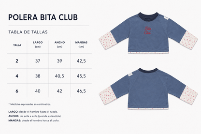 Polera Bita Club ❤️ - Bita Tinywear