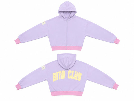 ✨ Polerón BITA CLUB Lila - Bita Tinywear