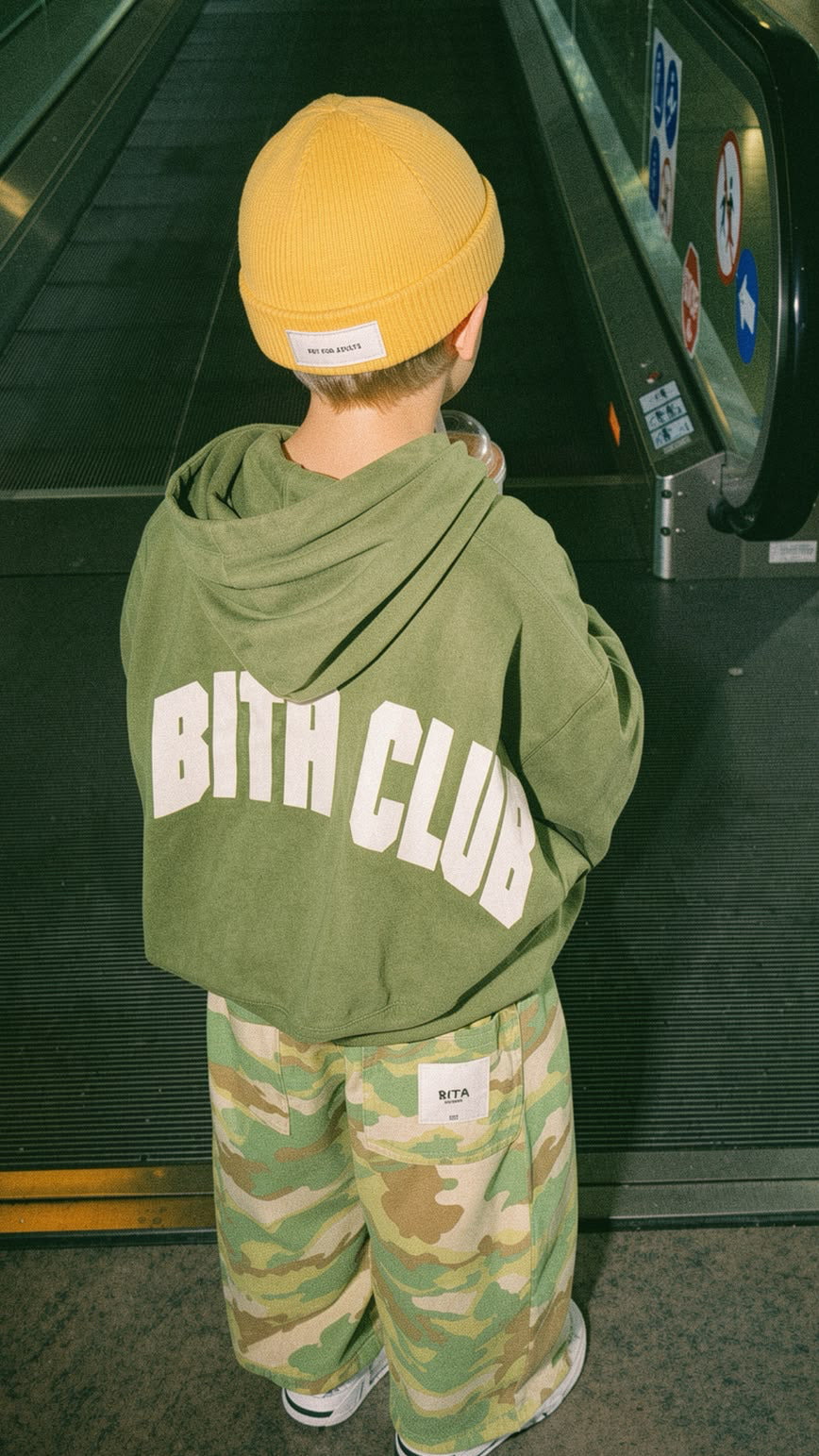 ✨ Polerón BITA CLUB Verde - Bita Tinywear