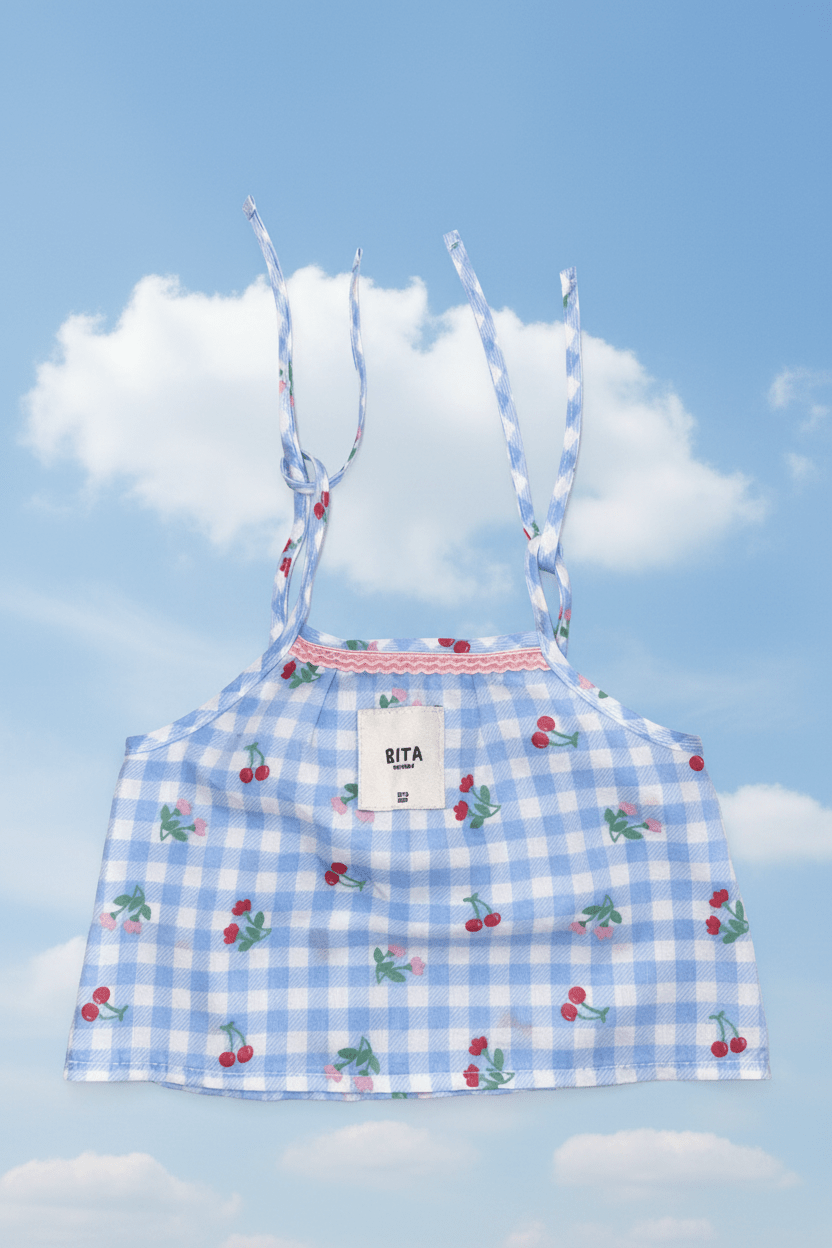Top Tiny Vichy 🍒 - Bita Tinywear