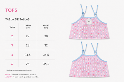 Top Tiny Vichy 🍒 - Bita Tinywear