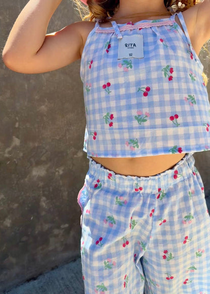 Top Tiny Vichy 🍒 - Bita Tinywear